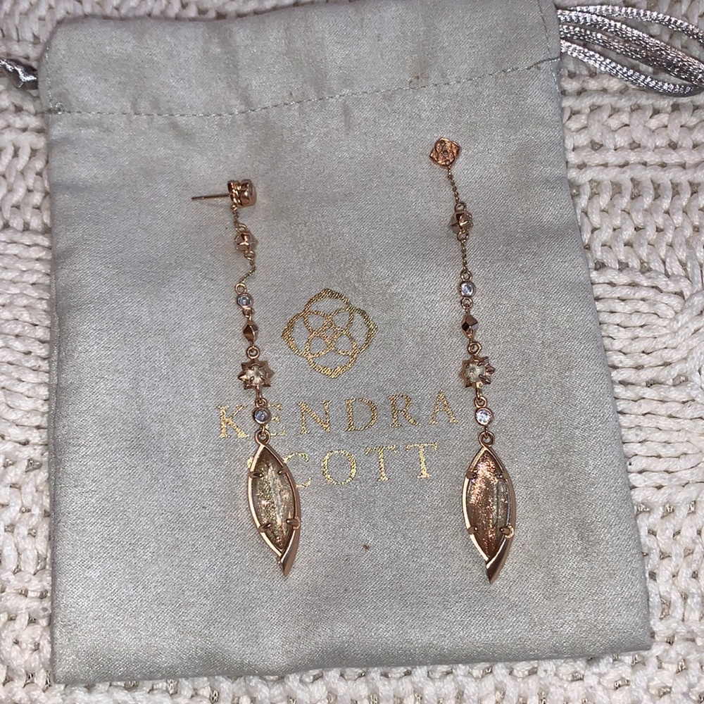 Kendra Scott Rose Gold ear jackets
